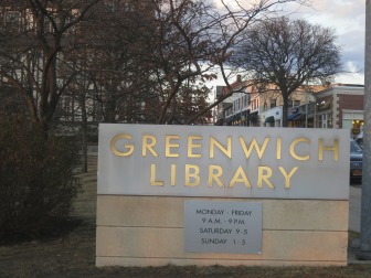 Greenwich library sign