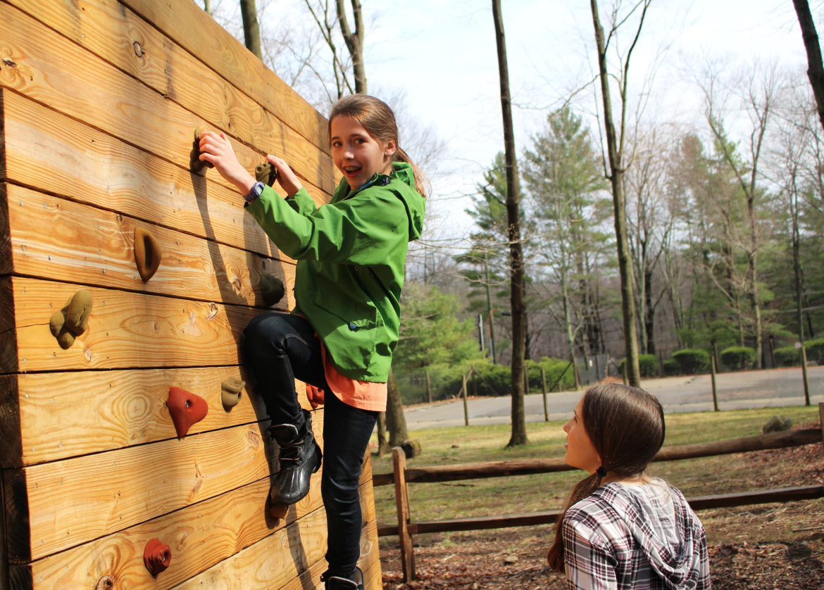 Camp Seton climbing wall
