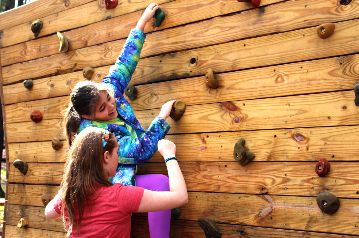Camp Seton climbing wall