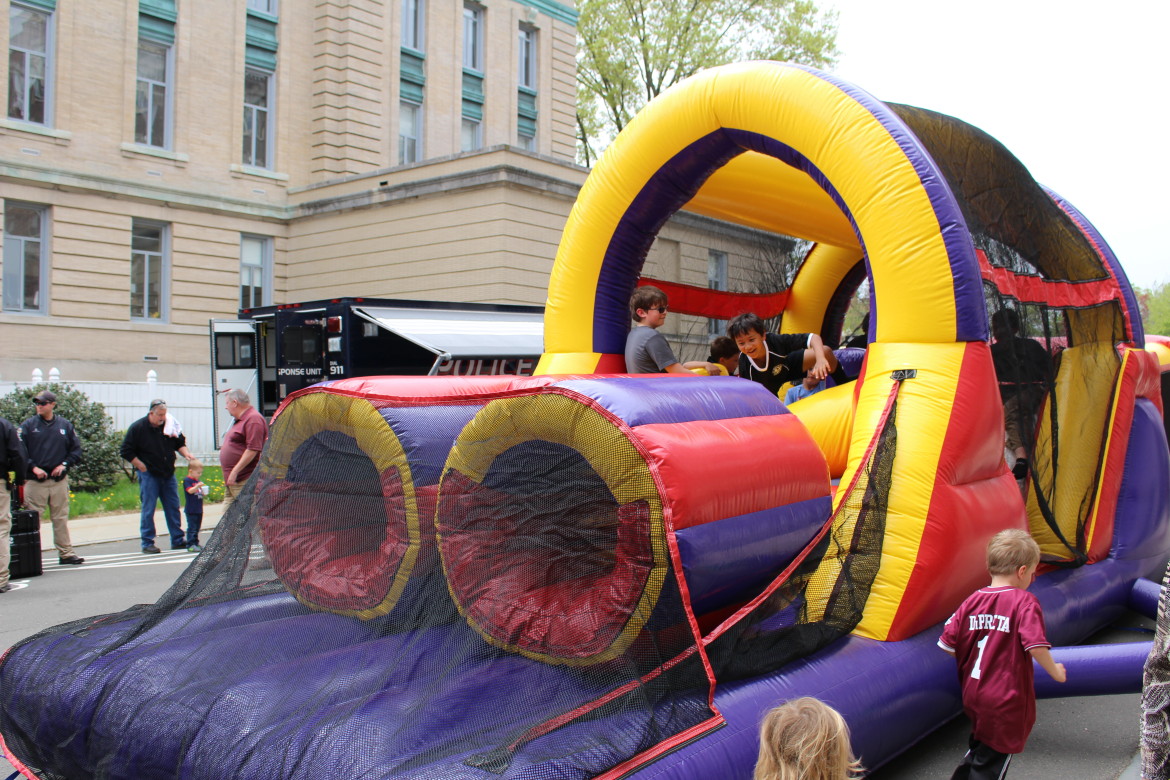 police day bouncy castle