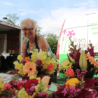 Debbie Steele of Roses for Autism at the Greenwich Farmers Market