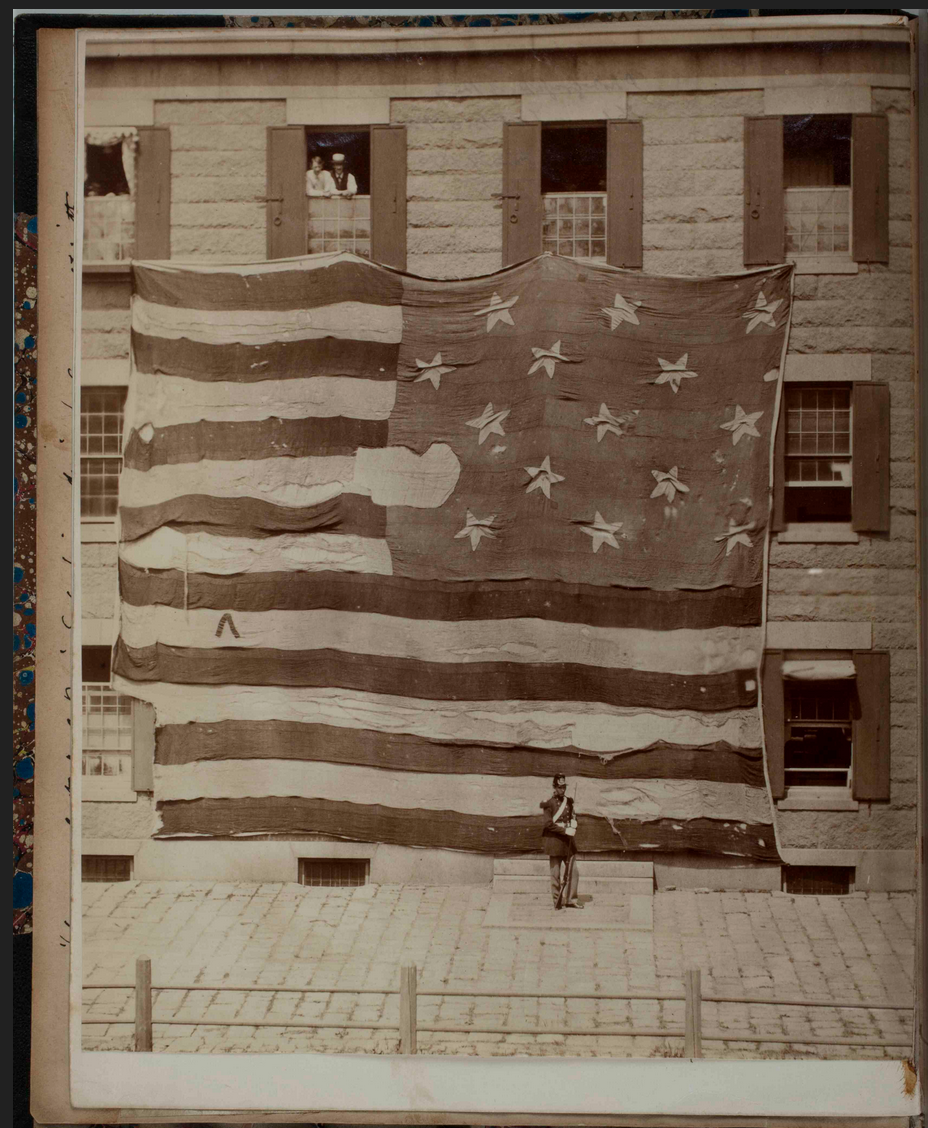 Firstknown ohoto of the star-spangled banner