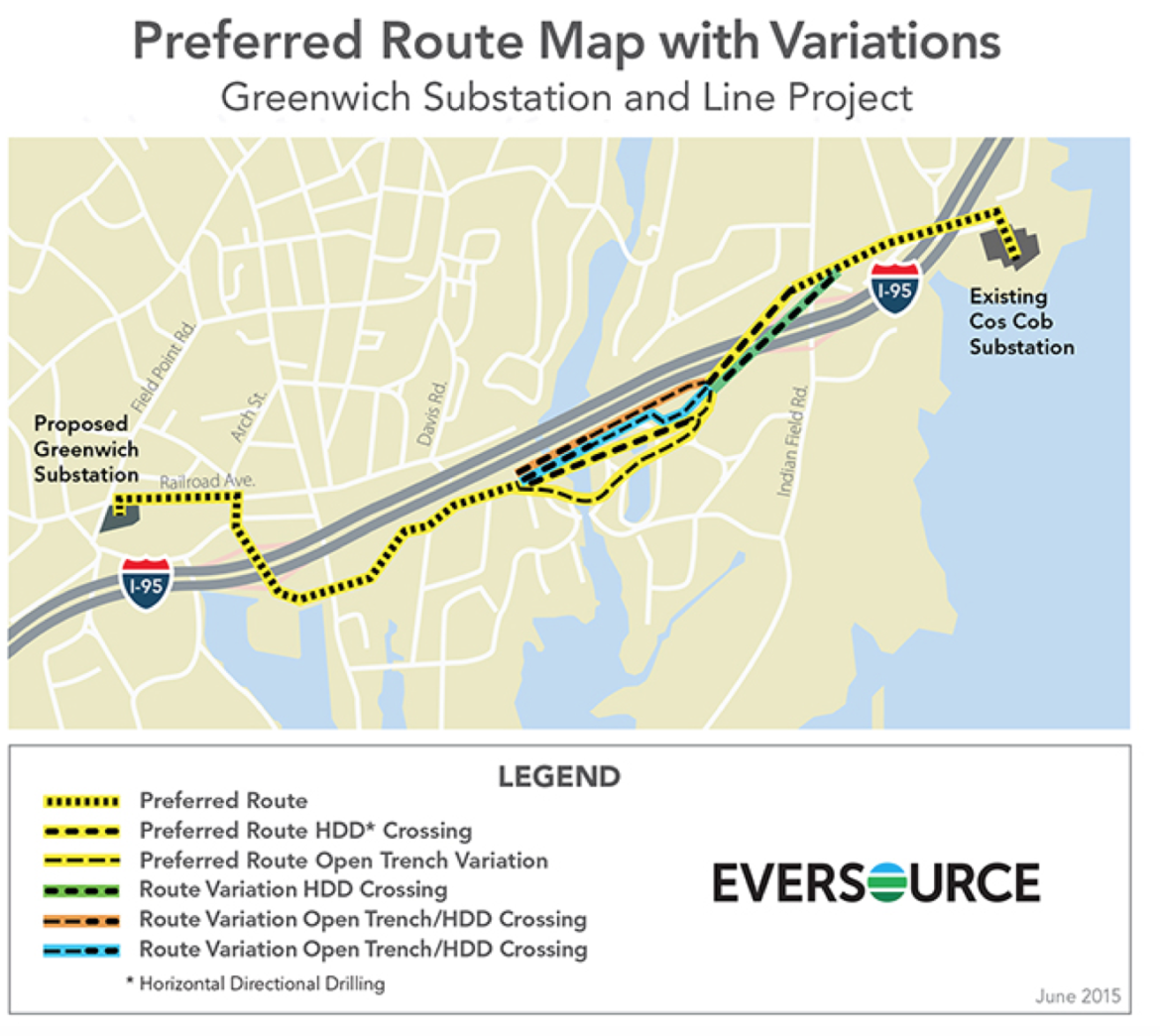 Preferred routes for line project