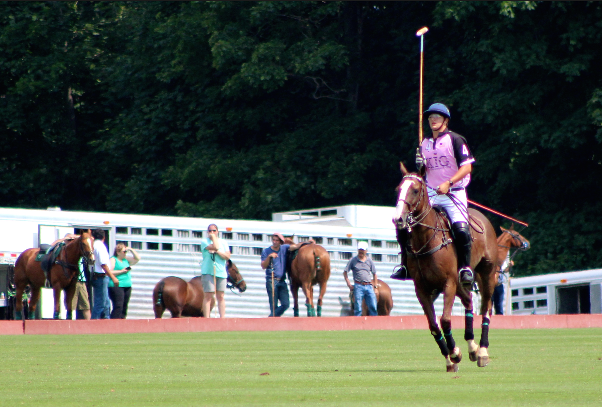 Polo match at Greenwich Polo Club, July 12, 2015. Credit: Leslie Yager