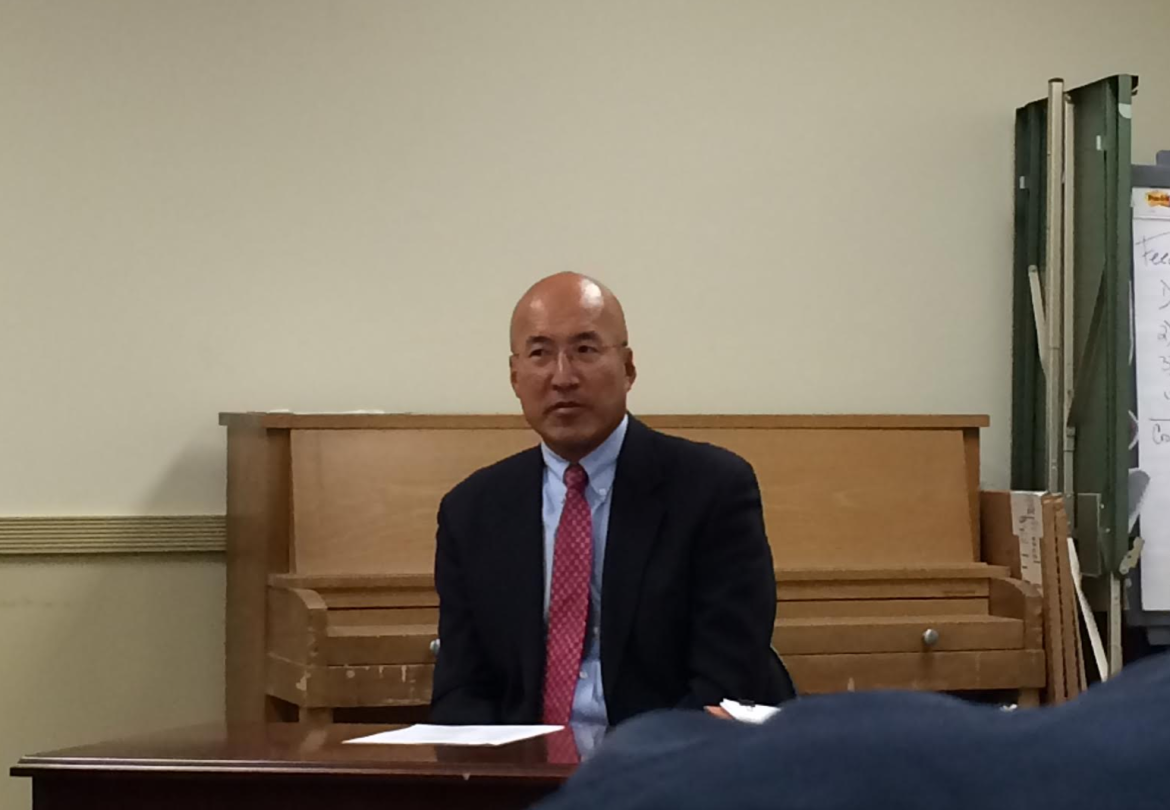  Mr. Yoon testified during day 6 of his hearings before a full hearing room. Credit: Leslie Yager