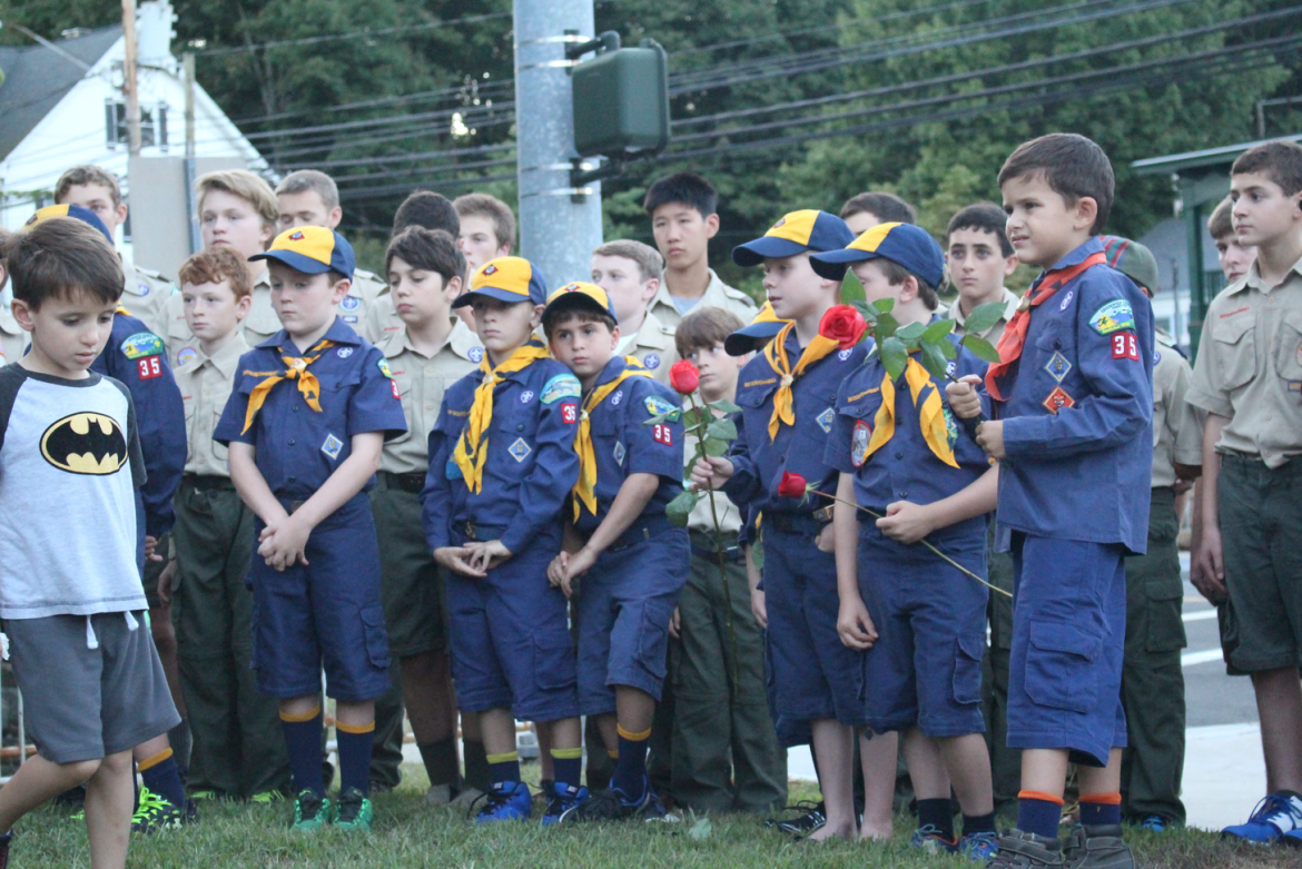 Boy Scouts at the Sept. 11, 2015 commemoration