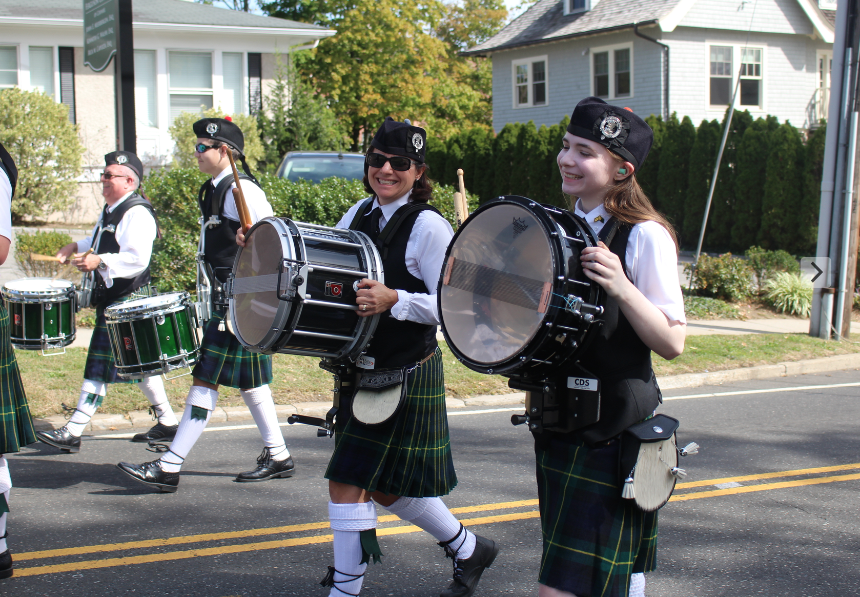 The 375th anniversary parade for the Town of Greenwich, Sept. 27, 2015. Credit: Leslie Yager