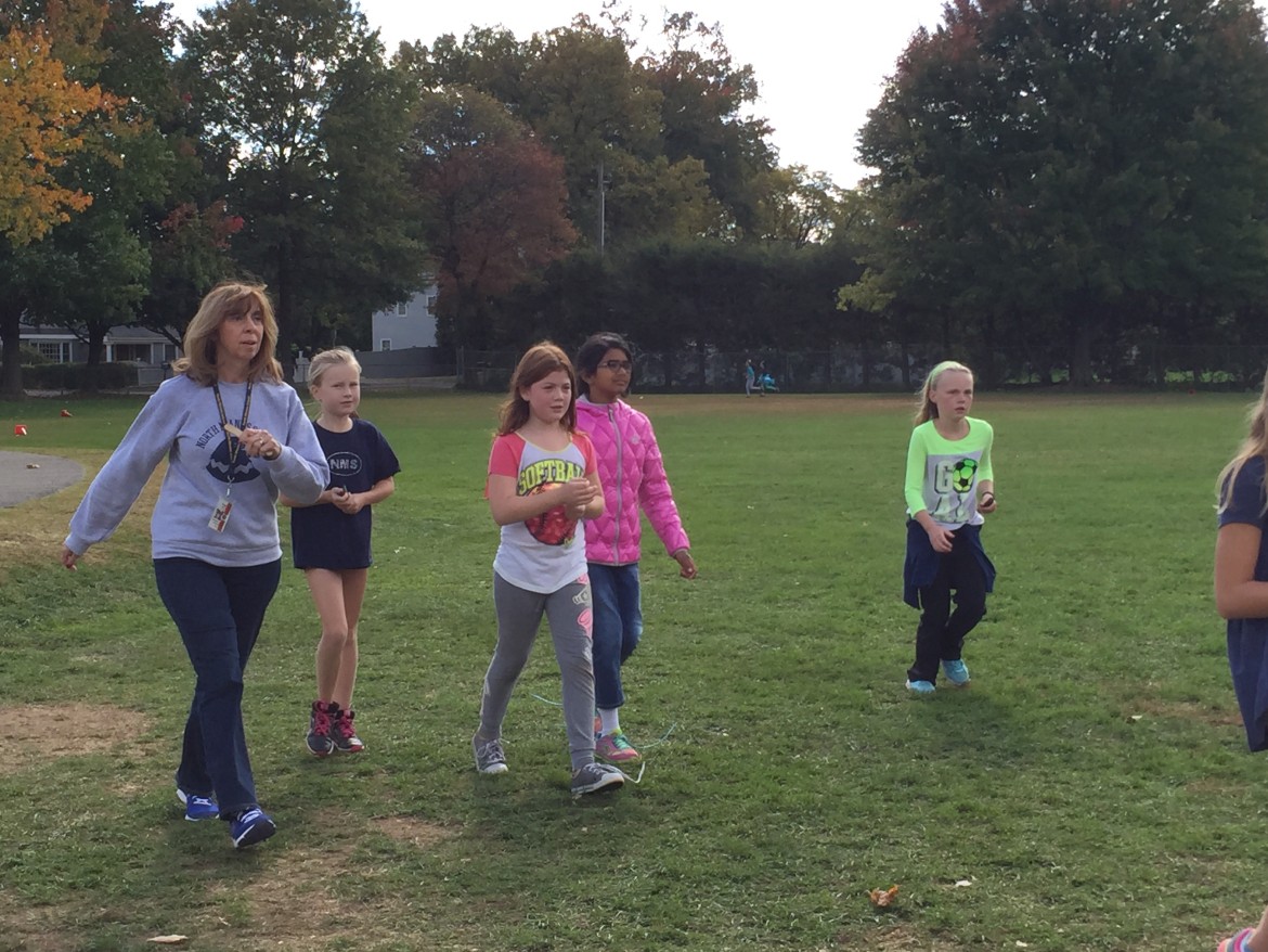 North Mianus School successfully ran across America this month. Actually, they ran the equivalent of the distance across the country, and they did it in just five days! Contributed photo