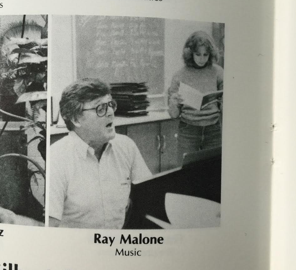 Ray Malone. Photo, Compass Yearbook