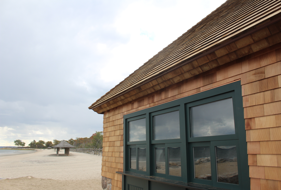 The Sue H. Baker Pavilion at the old barn. Photo: Leslie Yager
