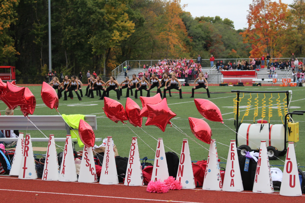 Greenwich High School homecoming football game in Cardinal Stadium, Oct. 24, 2015. Credit: Leslie Yager