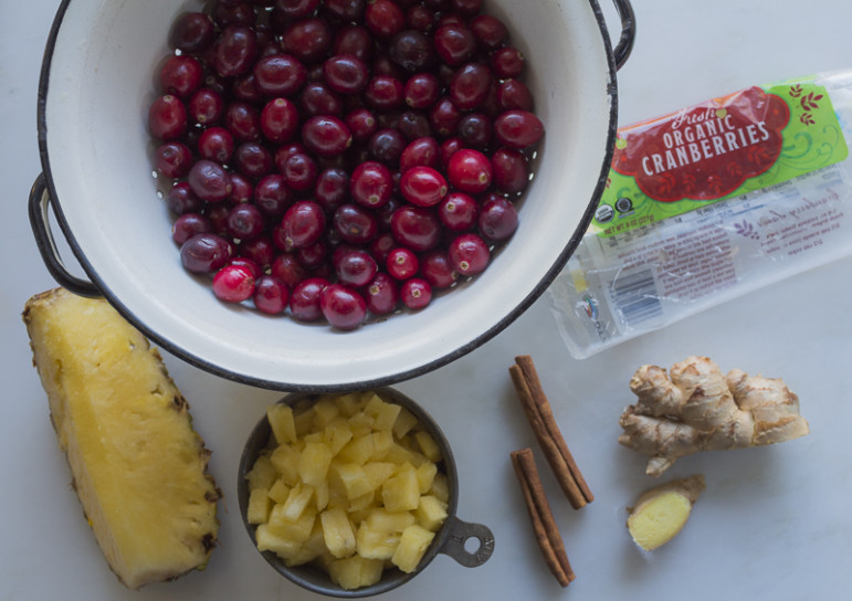 Ingredients for the Cranberry sauce