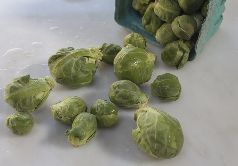 Fresh Brussel Sprouts from a local farm 