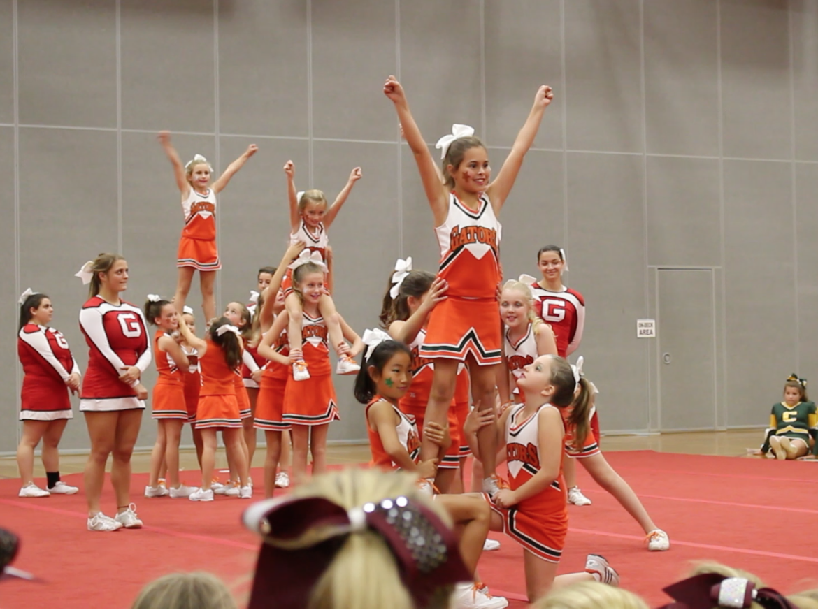     The 17th annual Greenwich Youth Cheerleading League exhibition, Nov. 8, 2015. credit: Leslie Yager