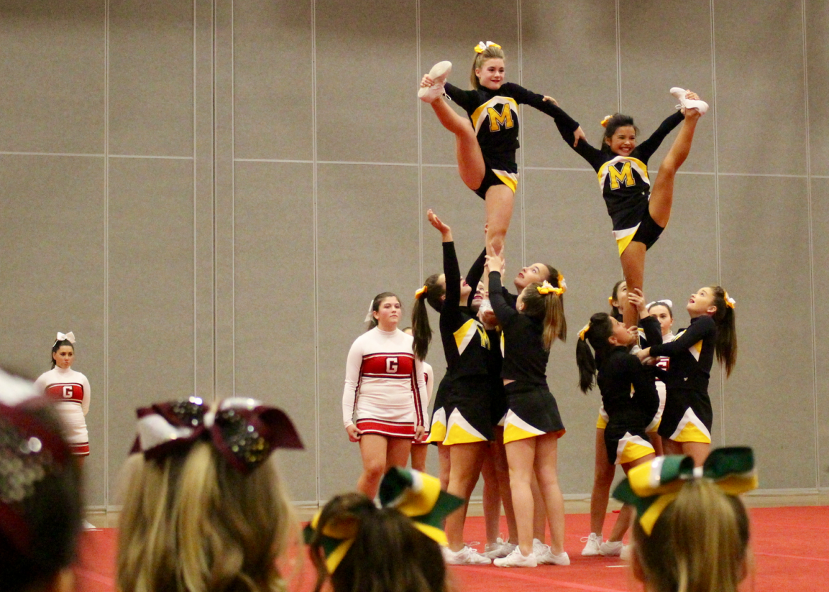 The 17th annual Greenwich Youth Cheerleading League exhibition, Nov. 8, 2015. credit: Leslie Yager