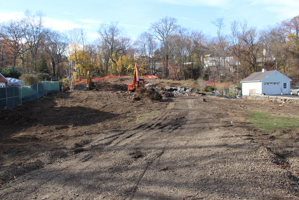Lot cleared at 92 Orchard Street in Cos Cob, Nov. 15, 2015 Credit: Leslie Yager