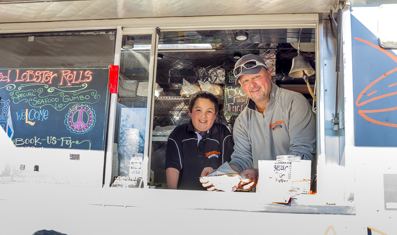 The perfect Lobster roll served by Lobstercraft in the Food Truck Village