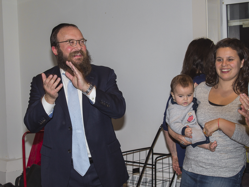 Rabbi Yossi proves he has all the right dance moves. Credit: Karen Sheer