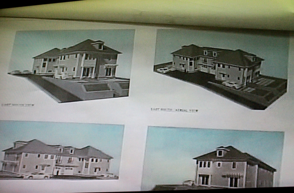  On Dec. 8, an updated rendering of proposed buildings reflected the creatating of a front door facing Milbank Ave.