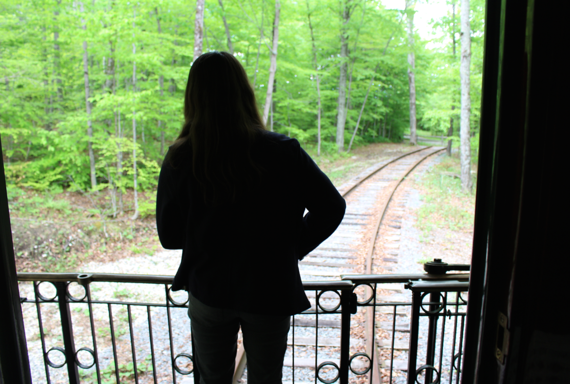 lonely teen on train