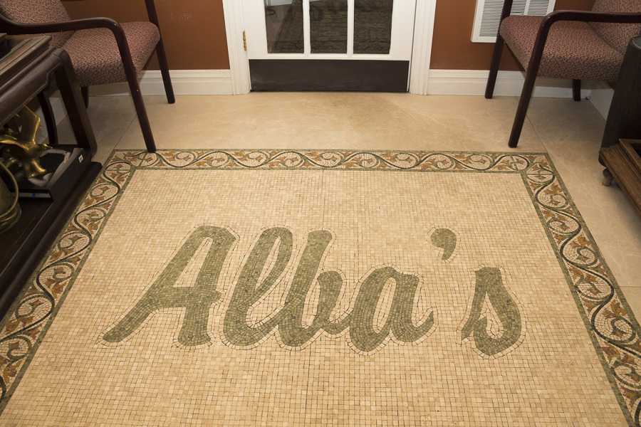 Entering Albas - a beautiful mosaic. Credit: Karen Sheer