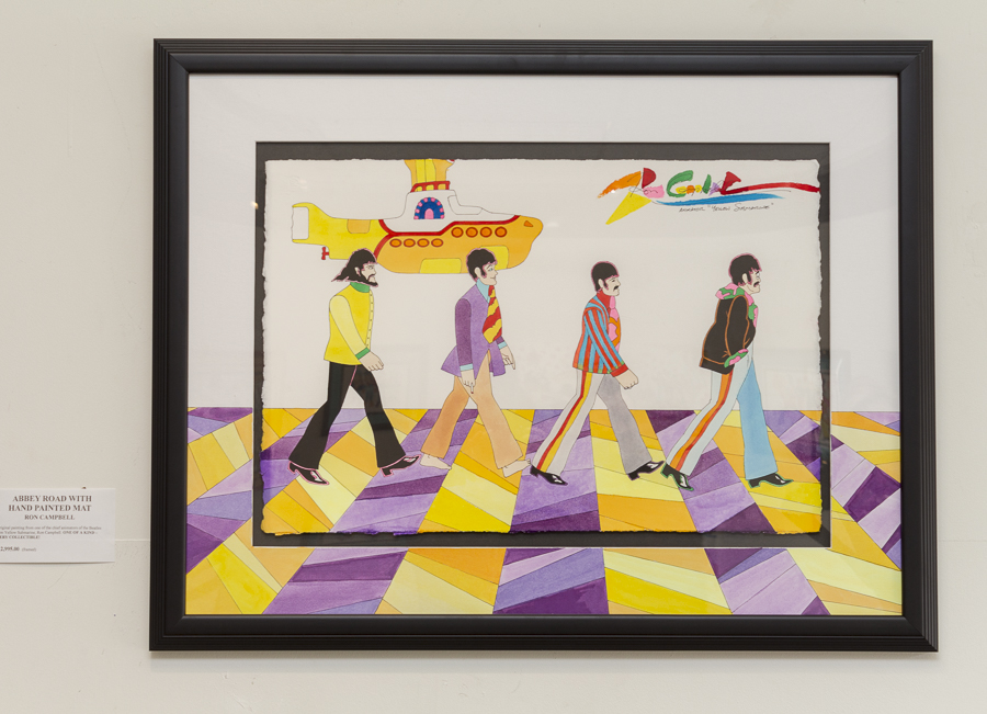 A scene from Abby Road with a hand painted mat. Credit: Karen Sheer