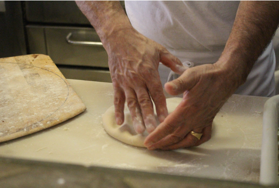 working the dough