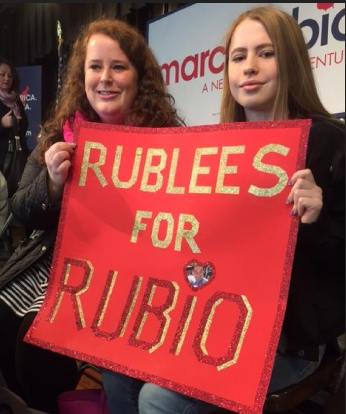 Fans of Marco Rubio in New Hampshire. Credit: Lisa Wexler