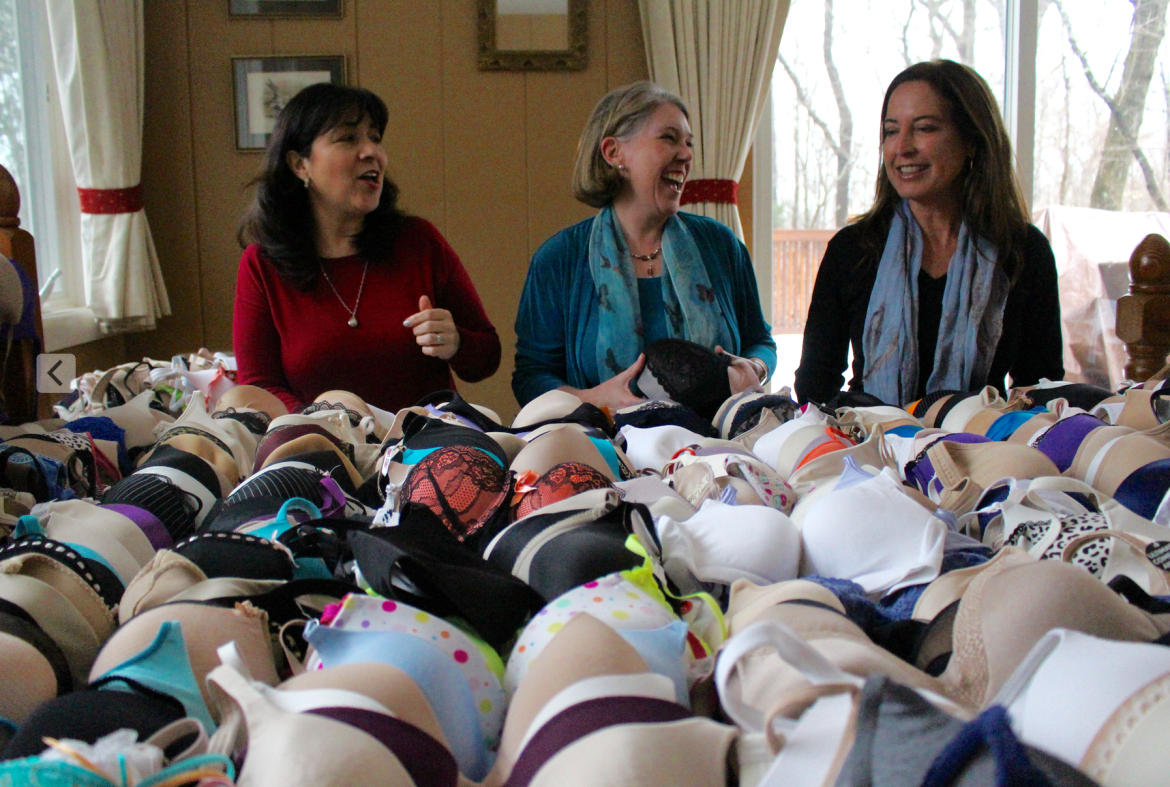 Laura Delaflor and Lucy Langley of The Undies Project with Debra Ponzek of Aux Delices