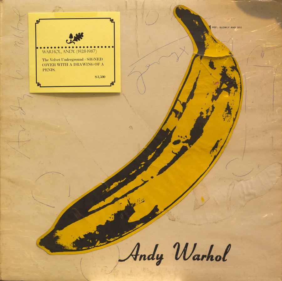 Presented by Gabriel Boyers from Schubertiade - a signed album cover by Andy Warhol. Credit: Karen Ssheer