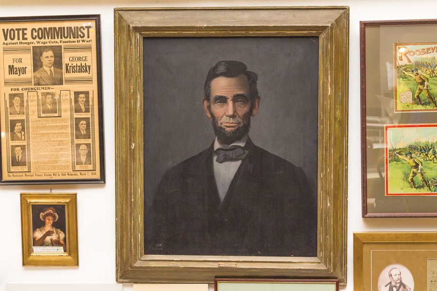 A painting of Abraham Lincoln from the 1940's. Credit: Karen Sheer