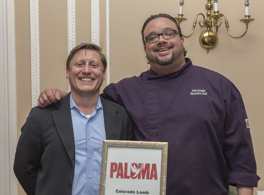 Gus Chimos and Chef Alex Rosado from Paloma Restaurant. Credit: Karen Sheer