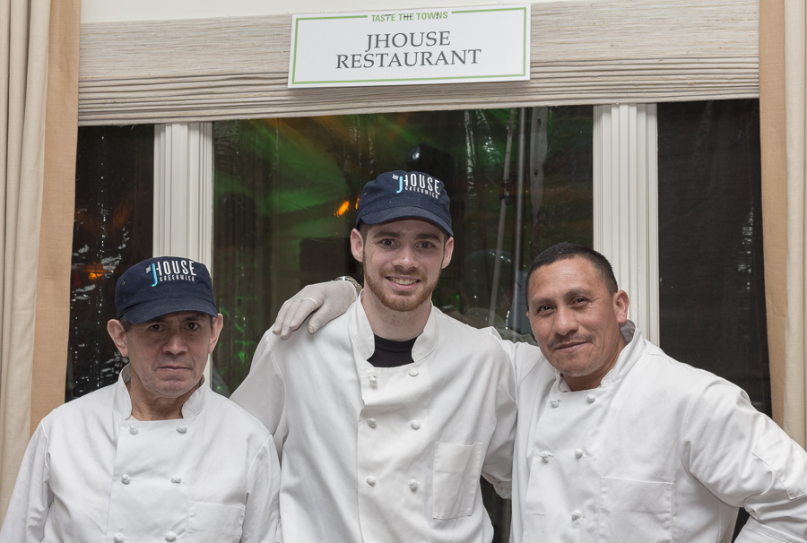 Chef Conor (center) J House restaurant. Credit: Karen Sheer