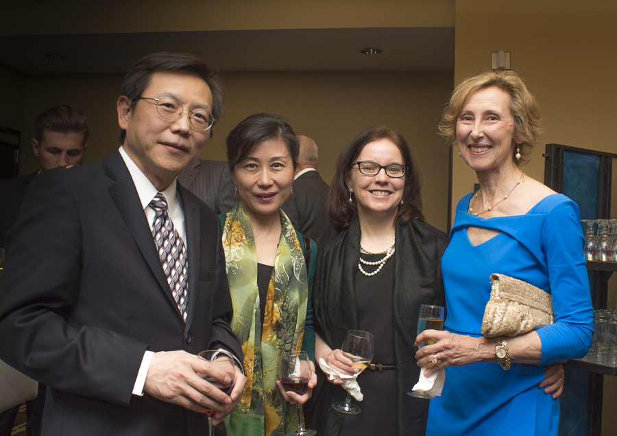 Dr. Ying Zhang (left), professor of molecular microbiology and immunology at the Bloomberg School of Public Health at Johns Hopkins University. Credit: Karen Sheer