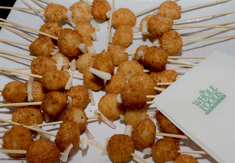 Whole Foods temped the crowds with Truffled Parmesan Arancini. Credit: Karen Sheer