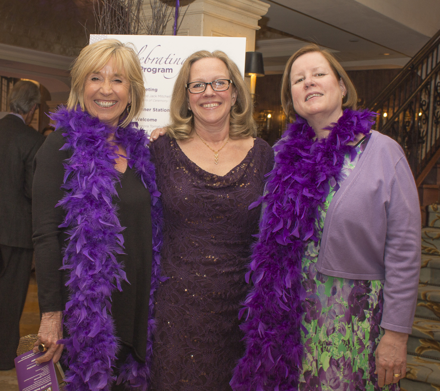 Maria Terse Henderson, Evelyn Tangeney and Dr. Ann Callahan enjoying the evening. Credit: Karen Sheer