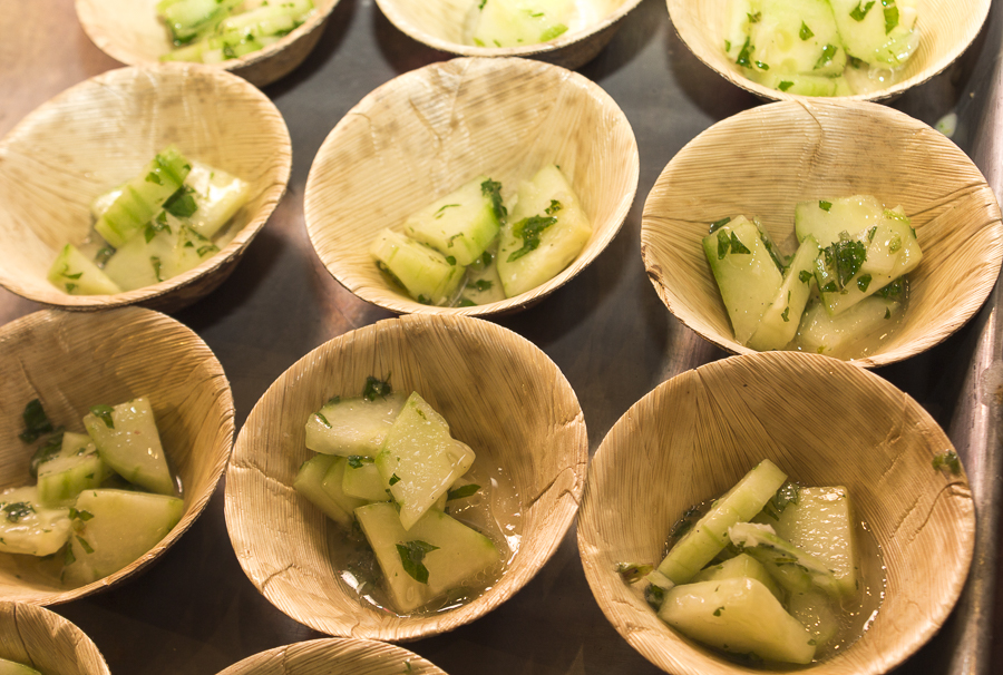 Thai Cucumber Salad with Fresh Mint. Credit: Karen Sheer