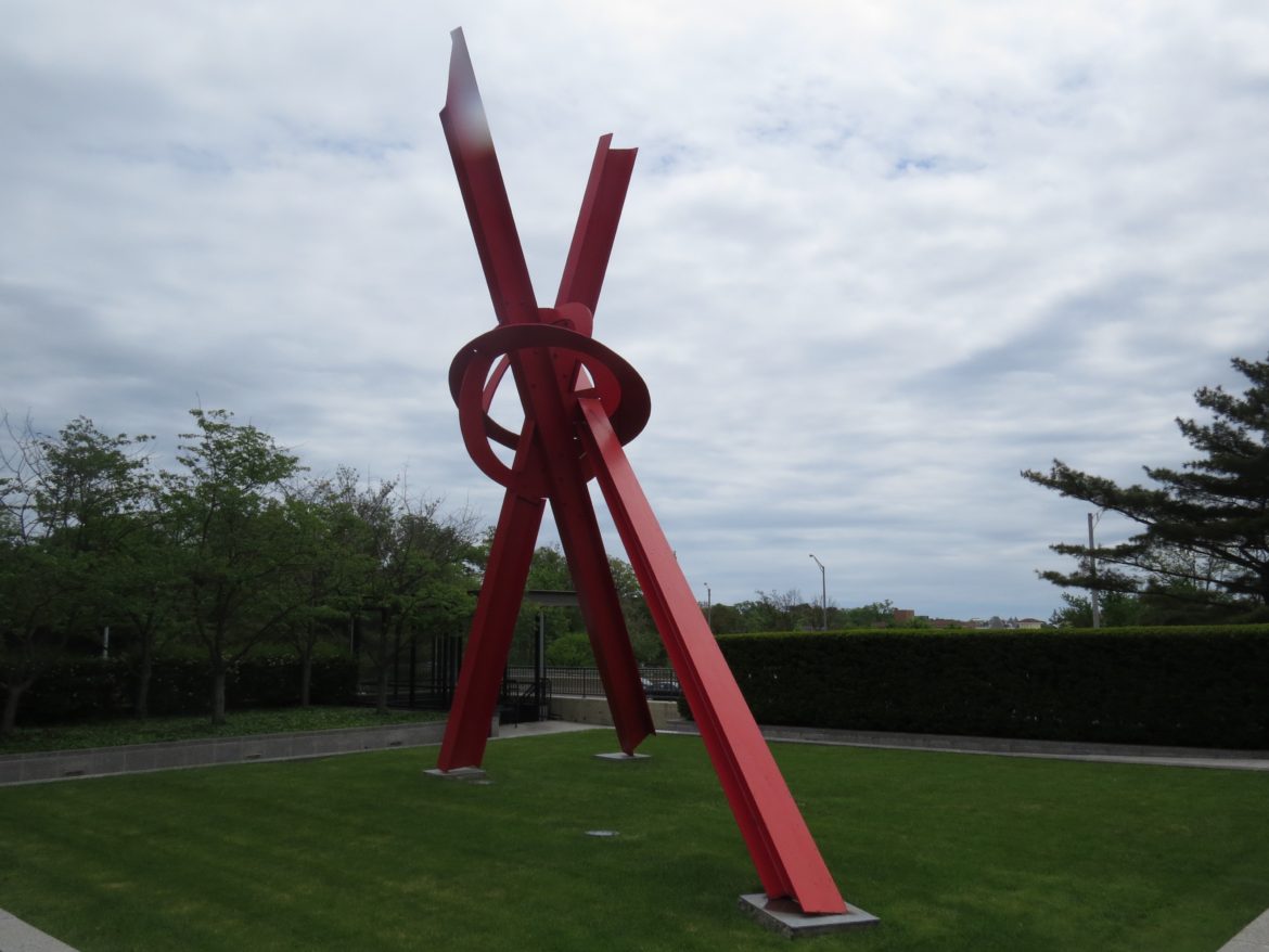 Borealis by Mark diSuvero which will be featured in the Traveling Art programs sculpture portfolio credit Bobby Baird 