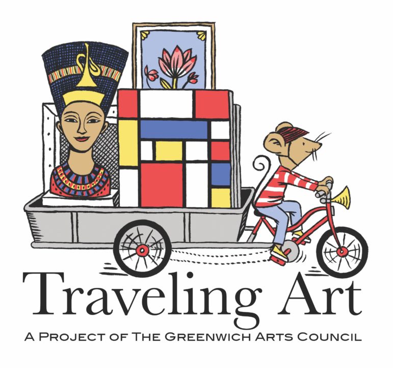 Traveling Art logo by Lizzy Rockwell