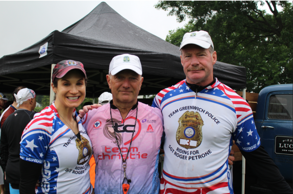 Lt. Richard Cochran headed up Team Greenwich Police in the Tri-State Trek, 2015. Credit: Leslie Yager