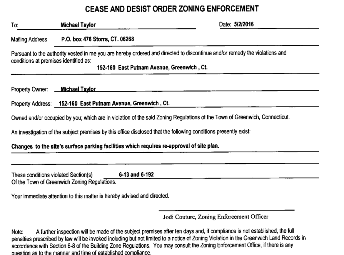 michael taylor cease & desist