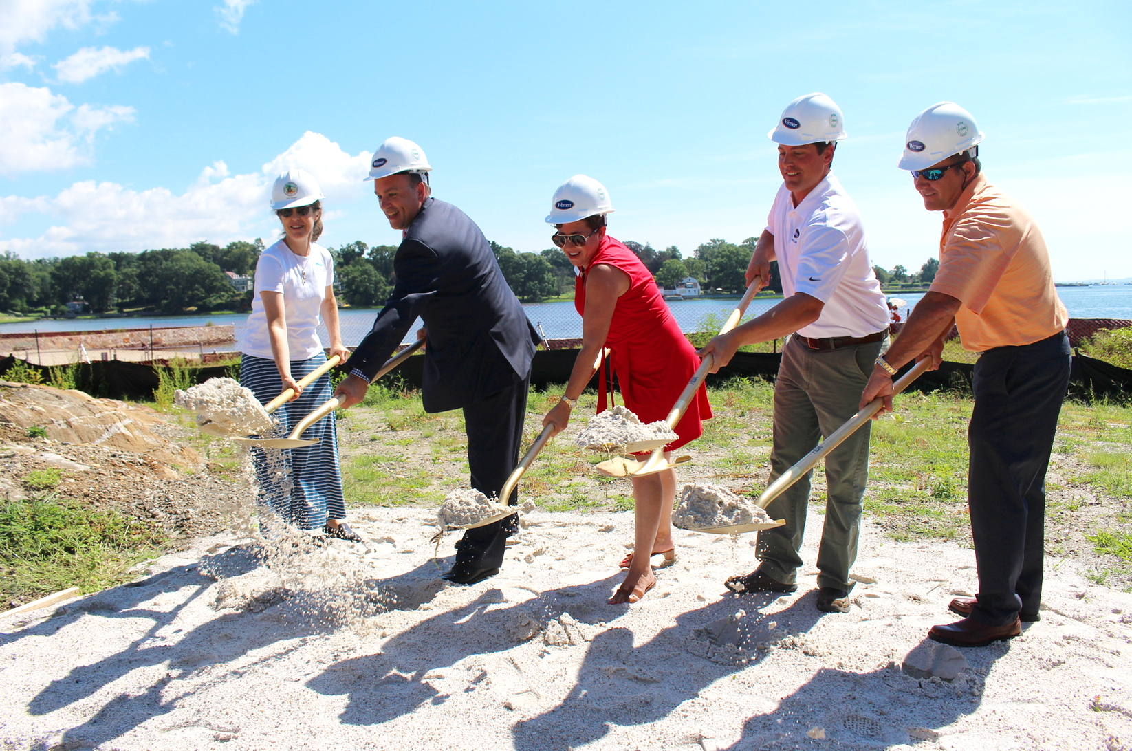 groundbreaking for Greenwich Pool at Byram Park