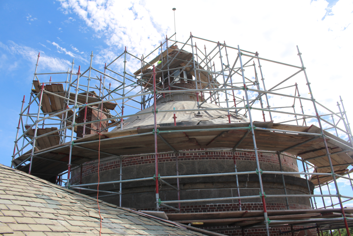 cupola in scaffolding