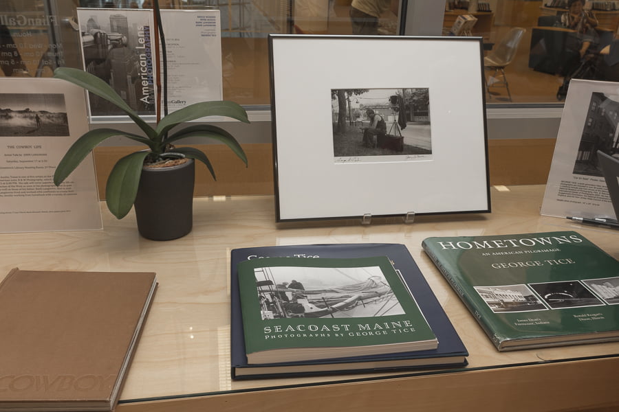 Books by George Tice are on display at the gallery, copies of "Seldom Scene" are for sale for the duration of the show. Credit: Karen Sheer