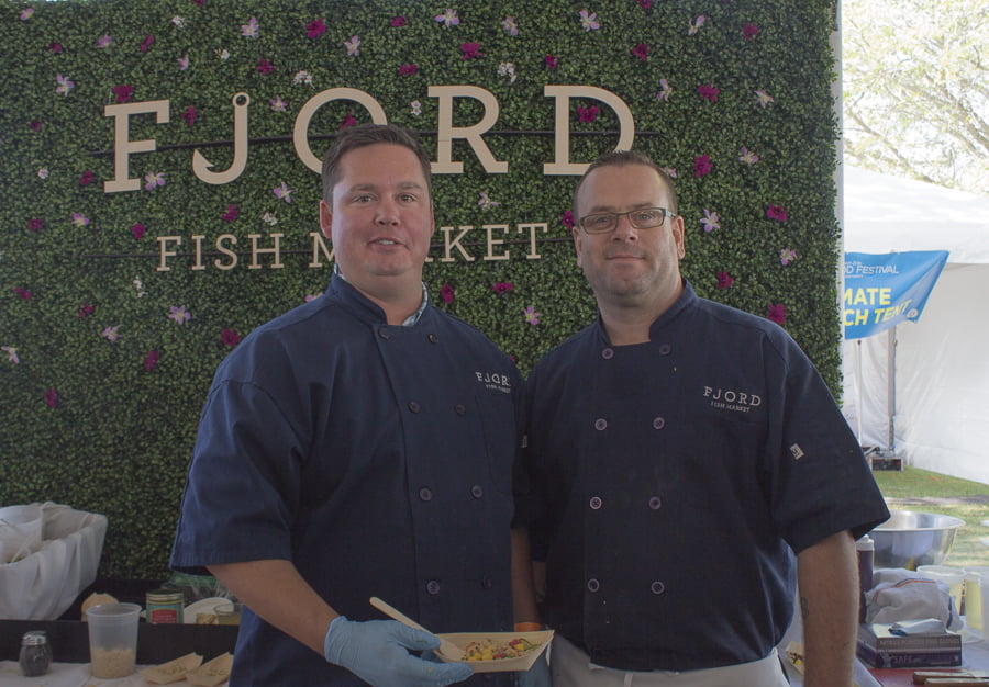 Chef Brian Hayslip and Chef Joey, Fjord