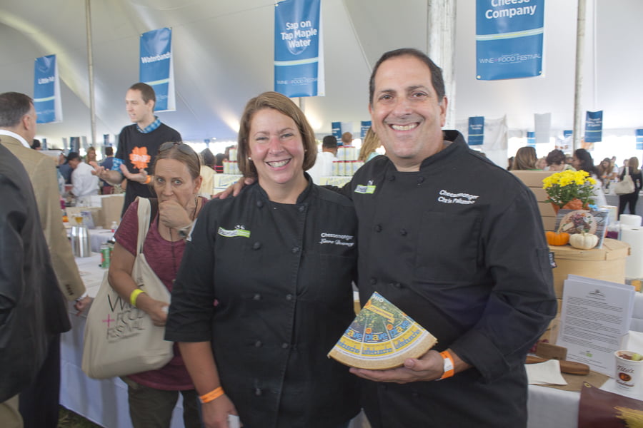 Laura Downey and Chris Palumbo from Greenwich Cheese Co. Credit: Karen Sheer