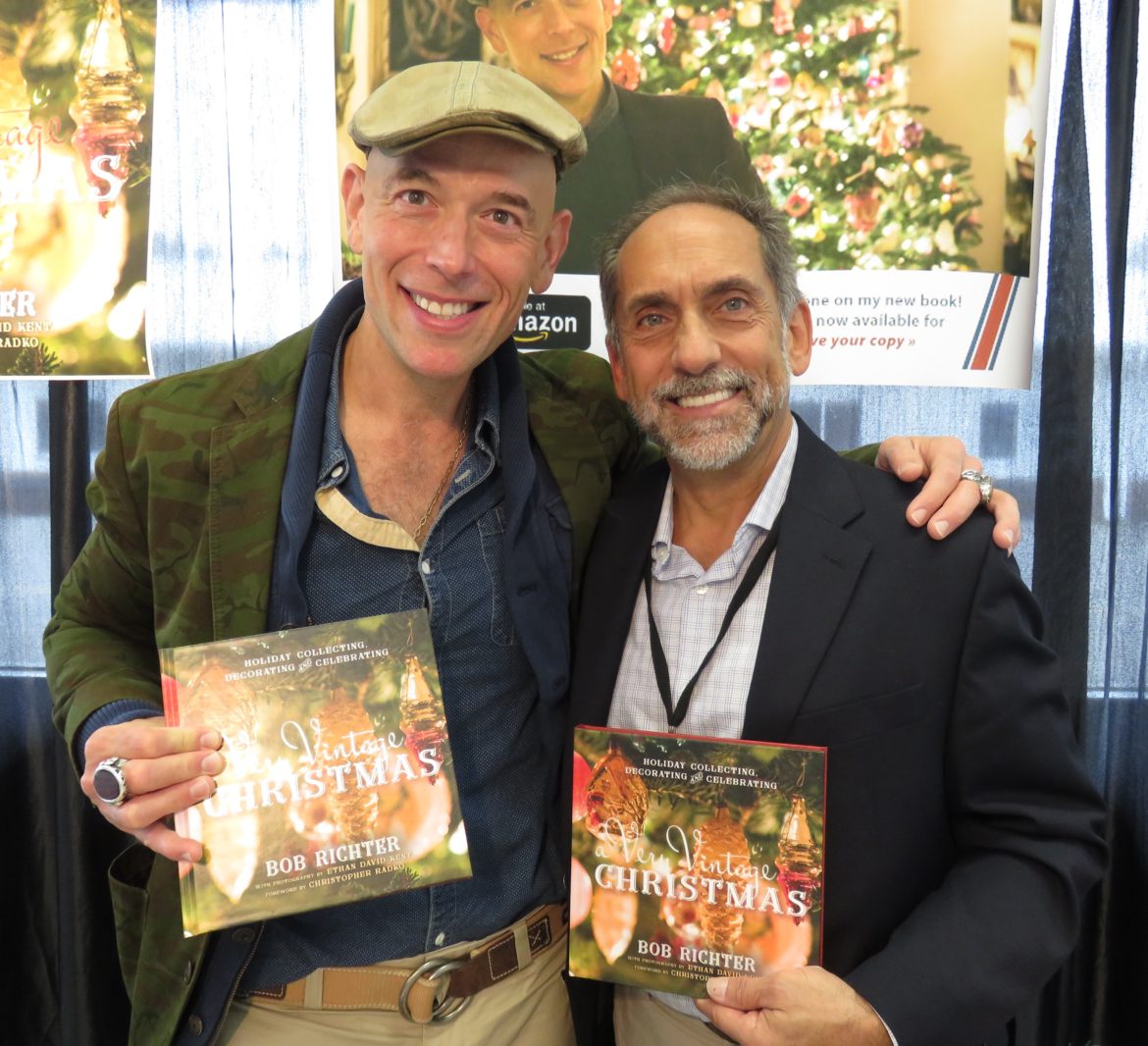 Author Bob Richter with show manager, Frank 