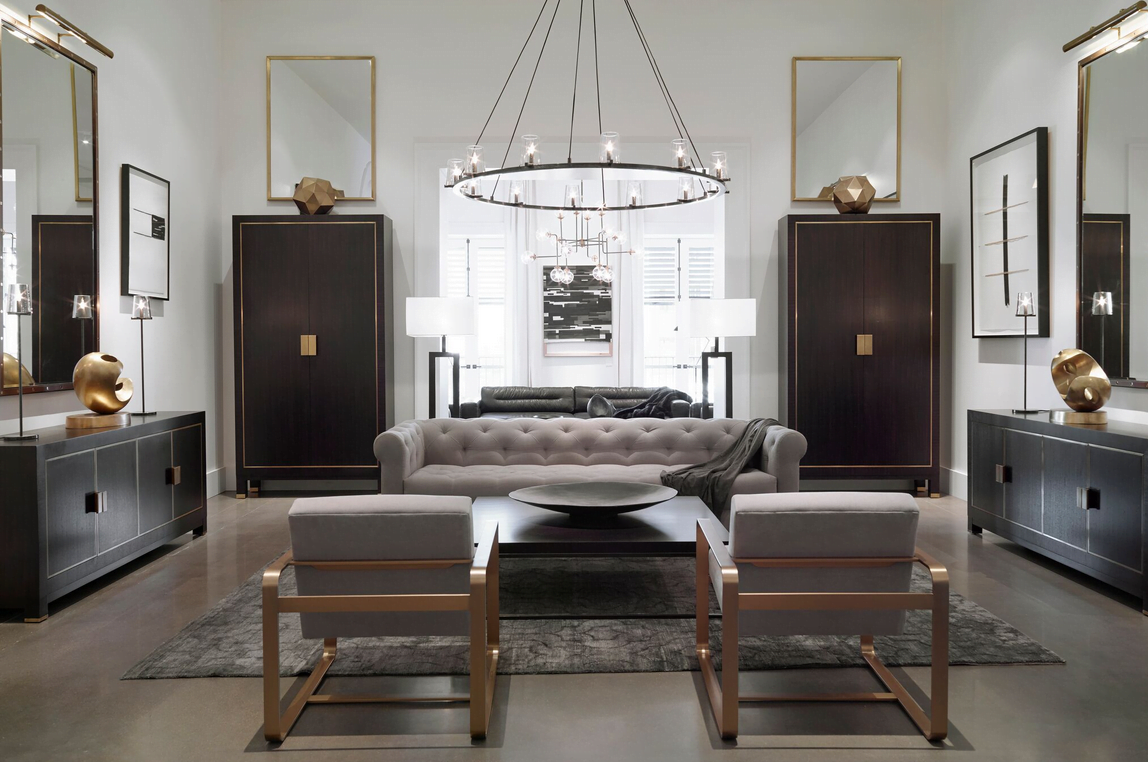 At Rh Greenwich A New Modern Collection Features Furnishings Lighting And Décor Greenwich