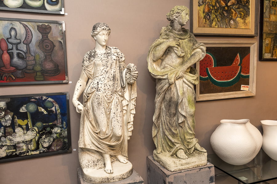 Statues from Avery and Dash Collections. Credit: Karen Sheer