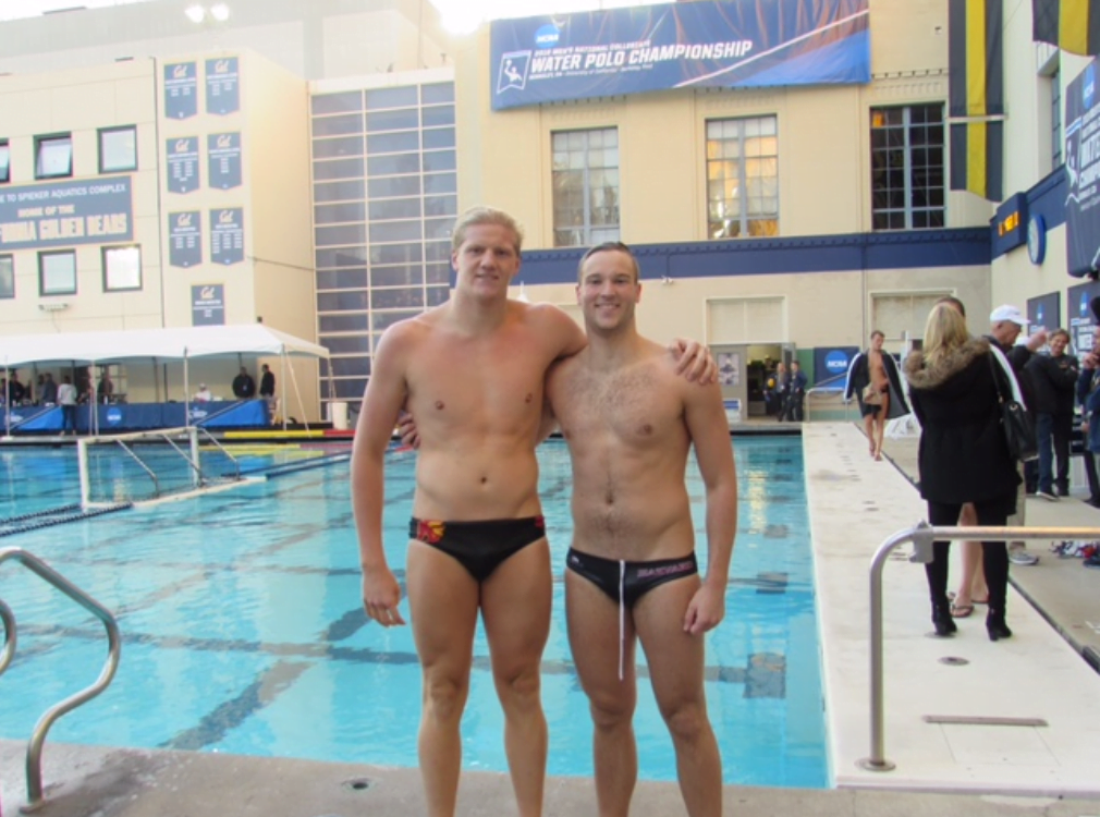 Thomas Dunstan (USC) and Charlie Owens (Harvard) play for their respective school during NCAA Semi Finals. 